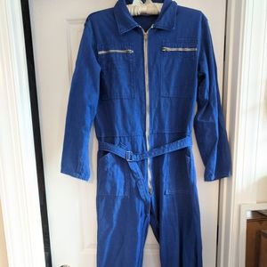 French Vintage 1960s Unisex Boilersuit/Coveralls M